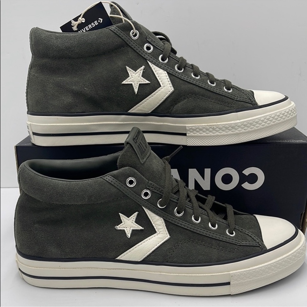 CONVERSE STAR PLAYER 76 MID CAVE GREEN/EGRET/BLACK